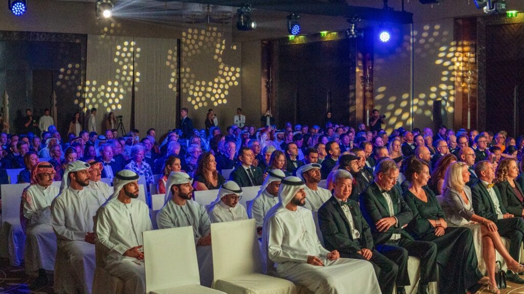 Formal event audience.