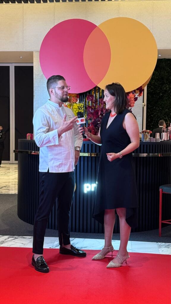 Chef interview Mastercard event.